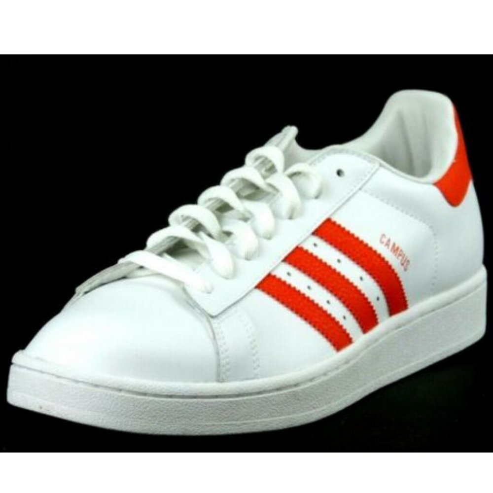 Adidas Campus II Mens Shoes White Red - Picture 2 of 12